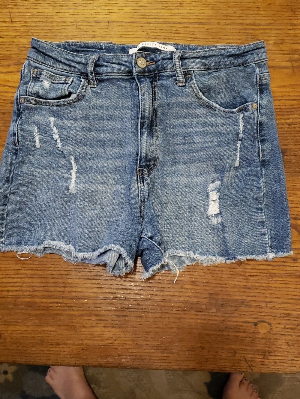 Celebrity Pink Distressed Jean Shorts